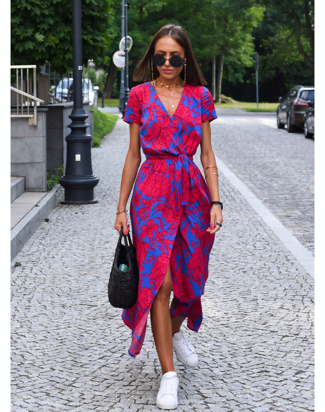 Dress with floral print spring/summer