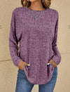 Relaxed jumper with texture