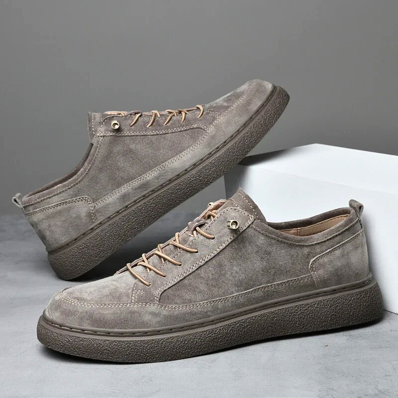 Men's - Suede Sneakers - Stylish & Comfortable - Casual Footwear