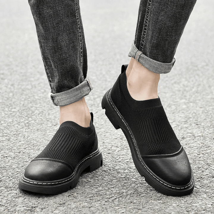 Comfortable slip-on loafers with mesh