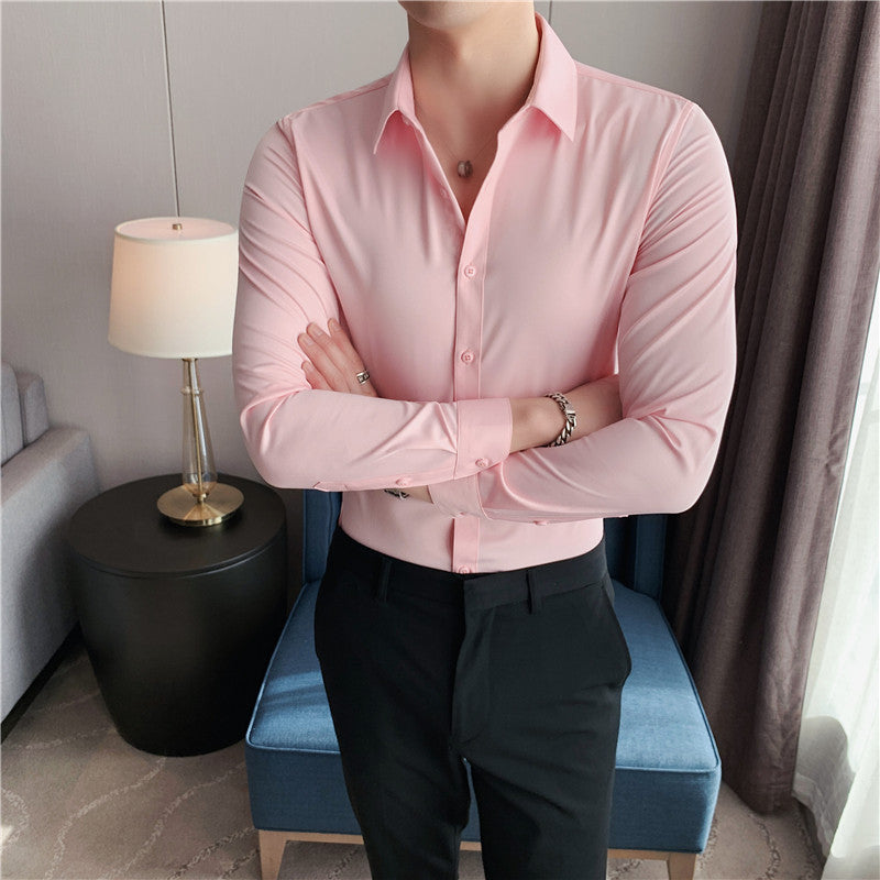 Men's business shirt slim fit Kent collar