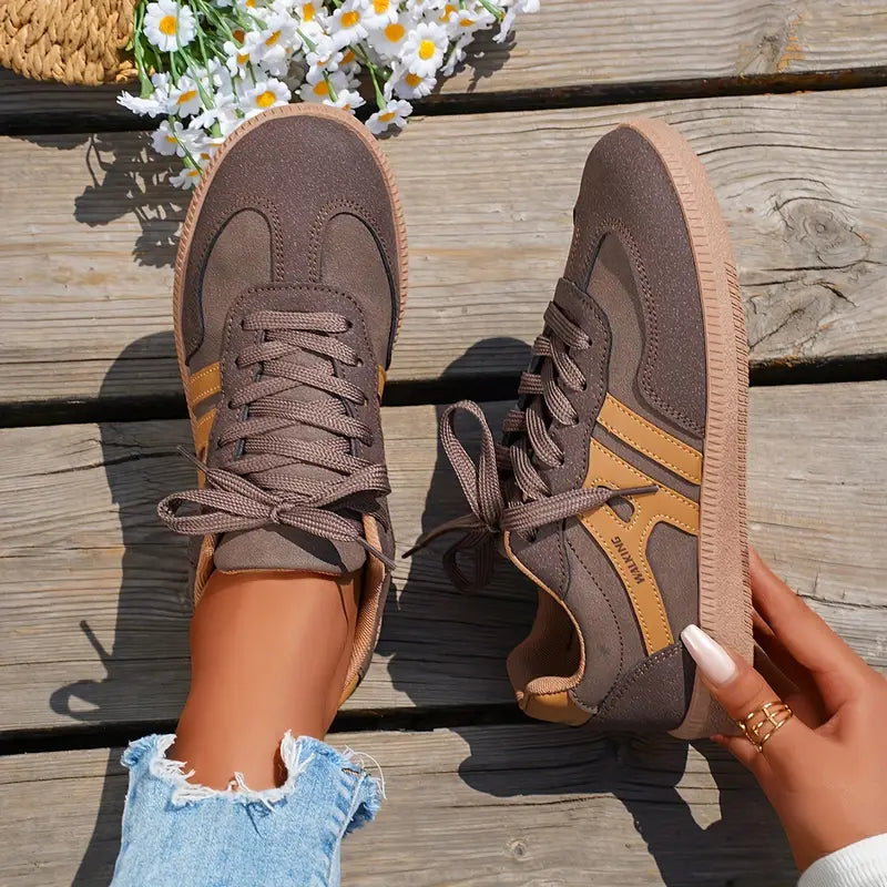 Women's - Comfortable Sneakers - Breathable Fabric - Stylish and Supportive Shoes