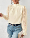 Long-sleeved top in coastal style