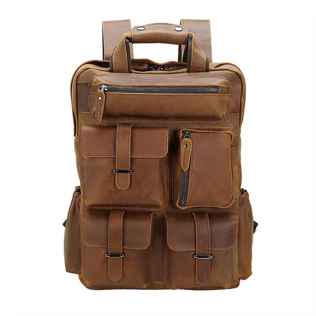 Unisex - Leather Knapsack - Stylish & Durable Design