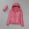 Quilted oversized women's parka with hood for spring and summer