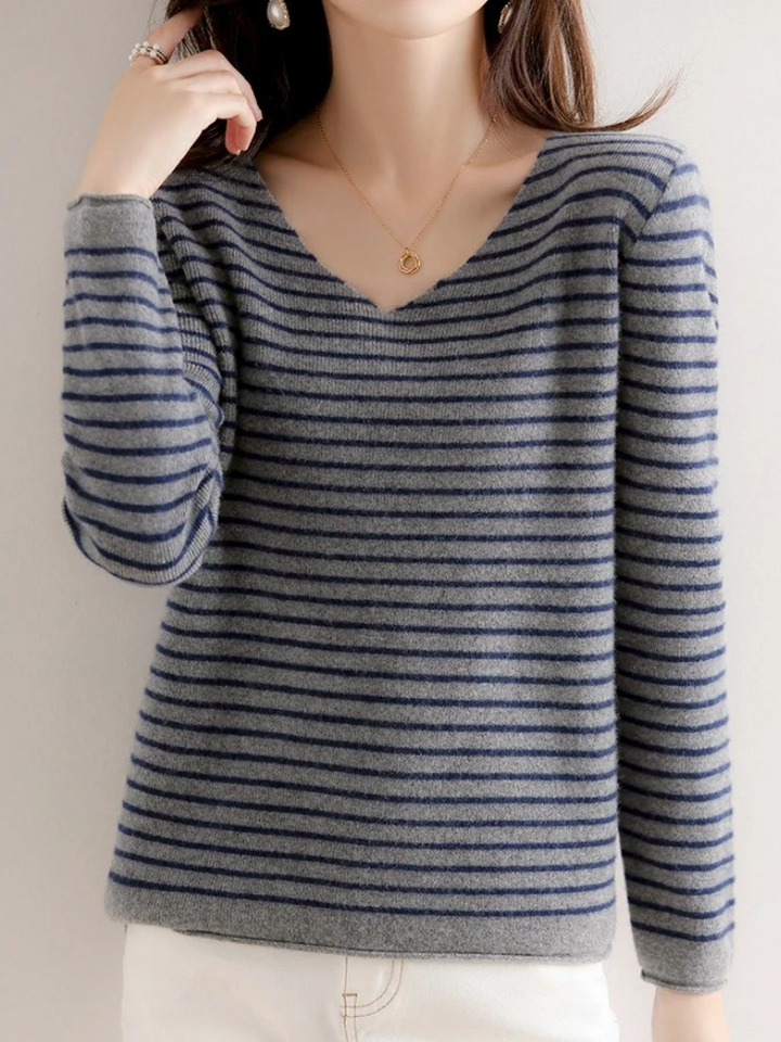 Casual Striped Women's Sweater