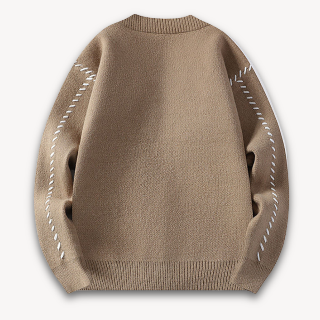 Men's - Knitted Cardigan Sweater - Soft Wool Blend, Button-Up Design for Casual Winter Style