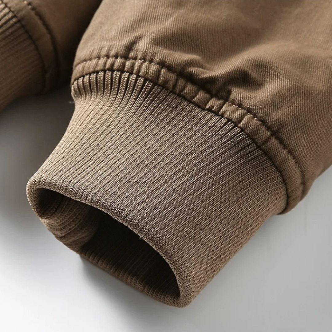 Men's - Jacket - Warm Wool Lined - Stylish Winter Outerwear for Comfort