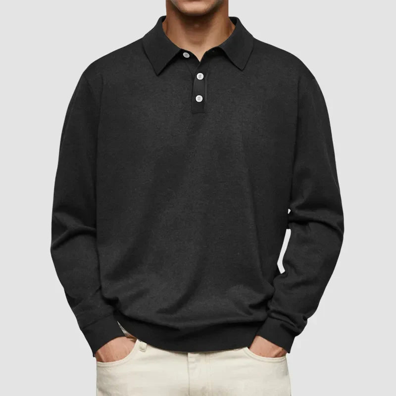 Men's - Polo Shirt - Soft Cotton Blend - Solid Colour - Versatile Casual Style for Every Occasion