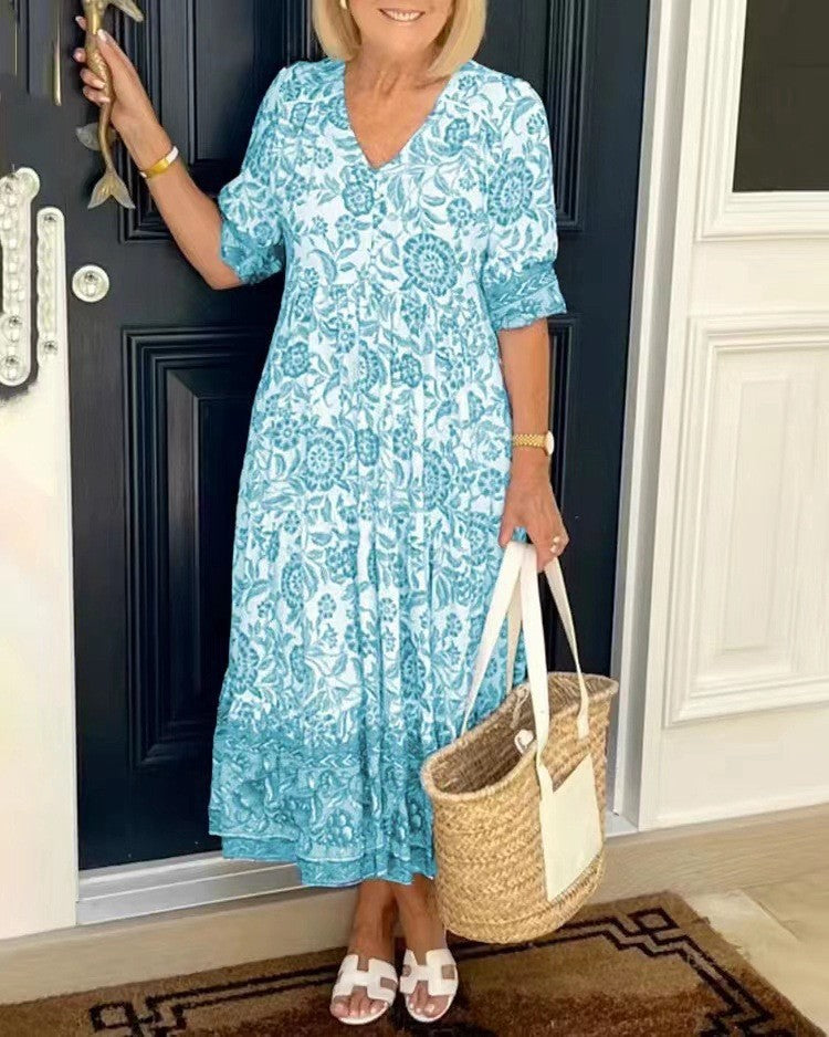 Fleur™ boho maxi dress