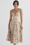 Timeless New Women Floral Print Dress with Straps