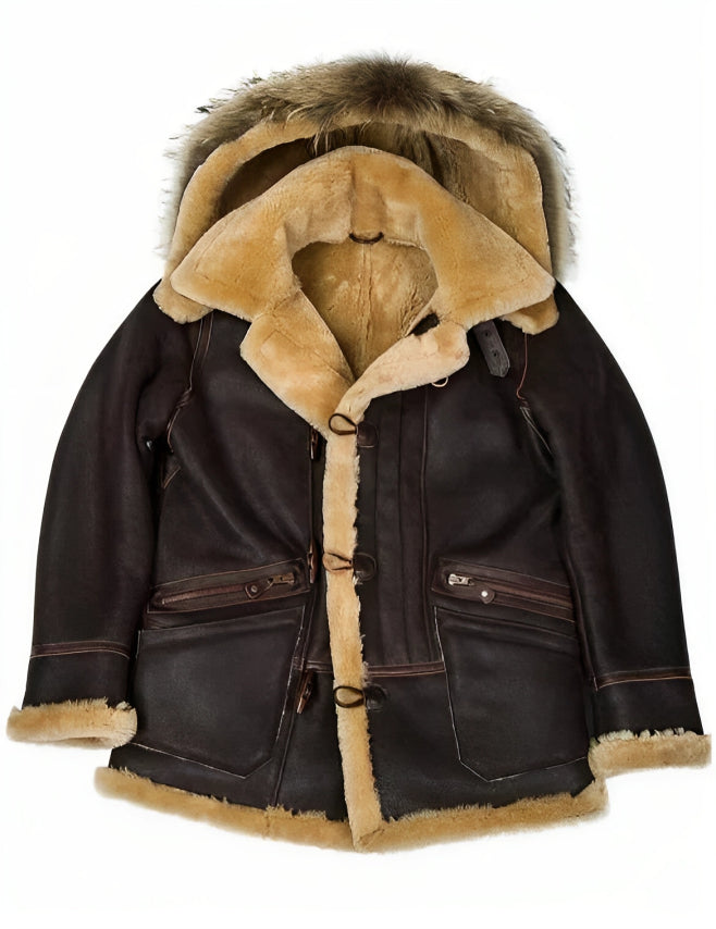 Warm sheepskin jacket