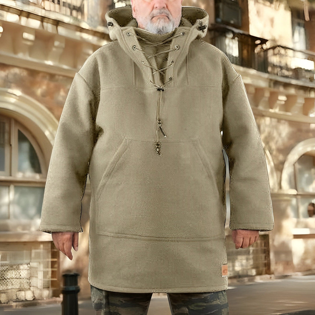 Men - Hoodie Sweatshirt - Cosy Thick Collar - Perfect for Casual Wear and Comfort