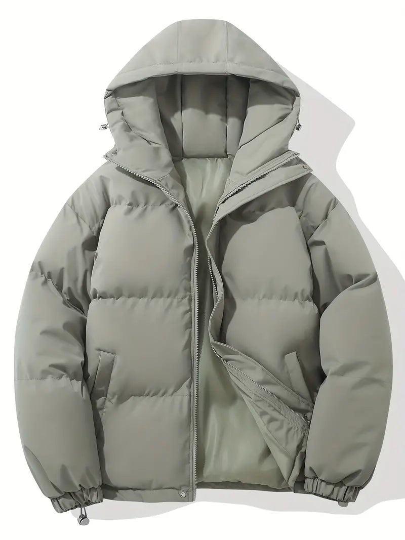 Men's - Winter Puffer Jacket - Warm & Stylish