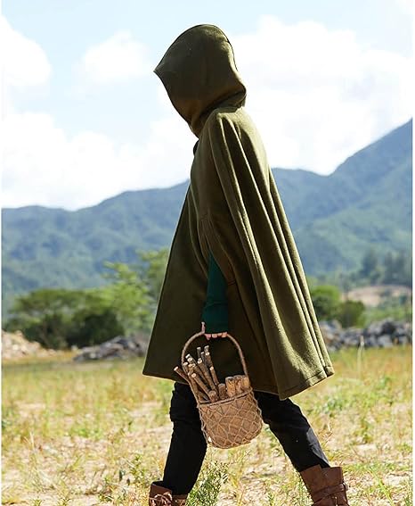 Women's vintage hooded coat short