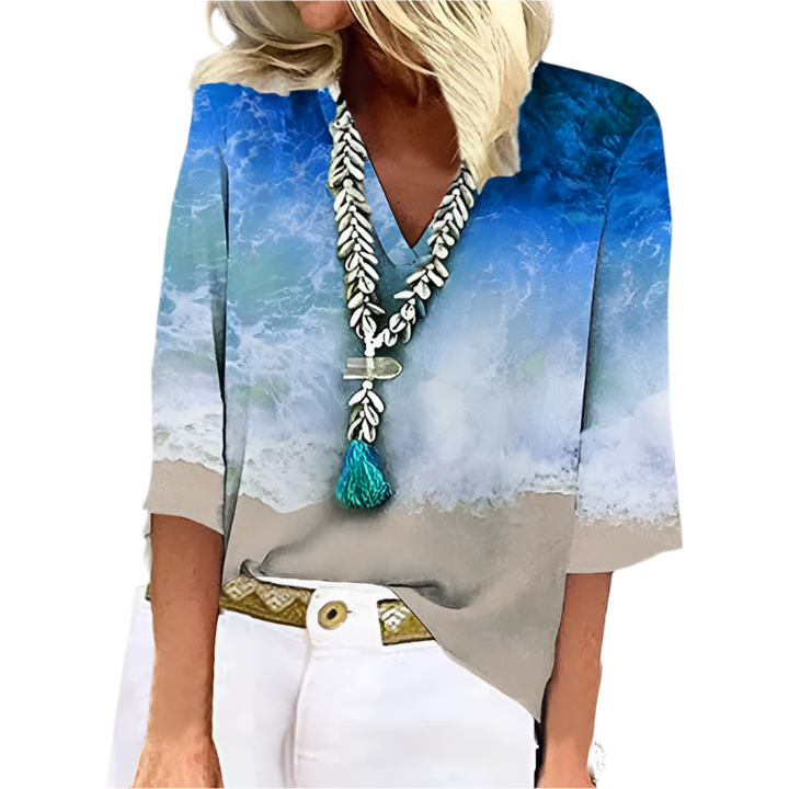 Women's - Lightweight Blouse - Comfortable Fabric - Stylish Everyday Wear - Perfect for Any Occasion