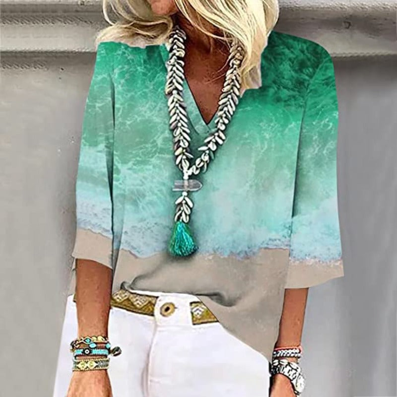 Women's - Lightweight Blouse - Comfortable Fabric - Stylish Everyday Wear - Perfect for Any Occasion