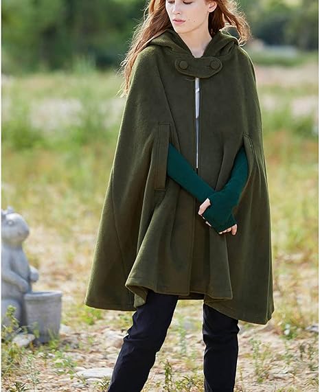 Women's vintage hooded coat short