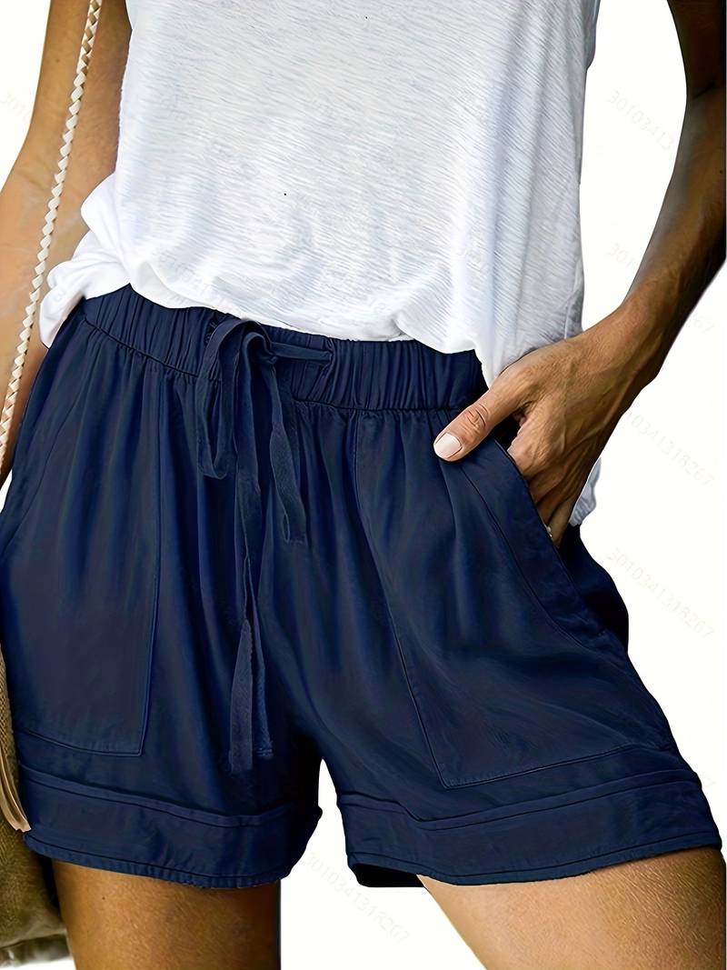 Stylish Summer Shorts With Drawstring