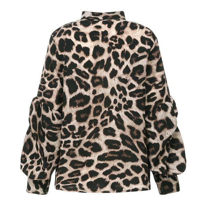 Elegant Women's Seductive Leopard Print Tops