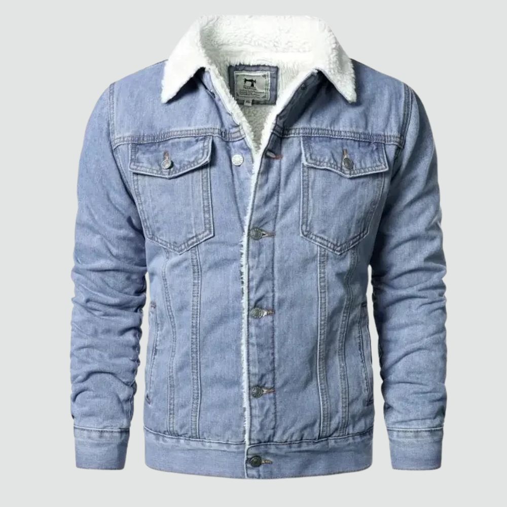 Men's - Denim Jacket - Classic Style - Durable Denim Fabric - Fashion Essential