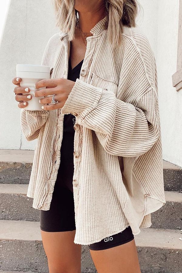 Margot™ shirt jacket with button placket