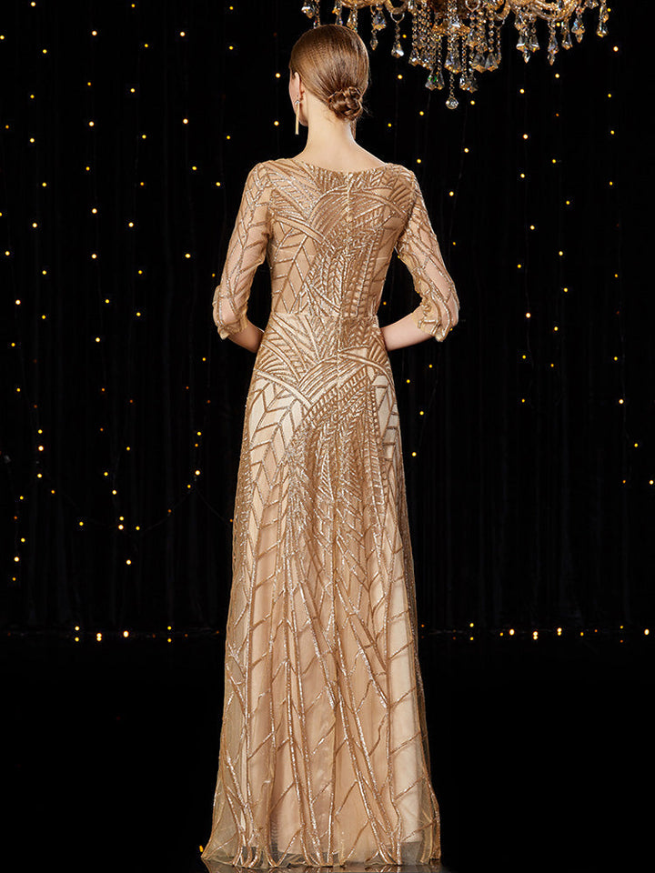 Super elegant long evening dress