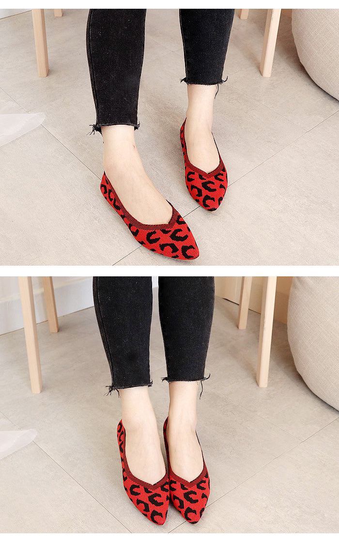 Comfortable all-match pointed toe flats