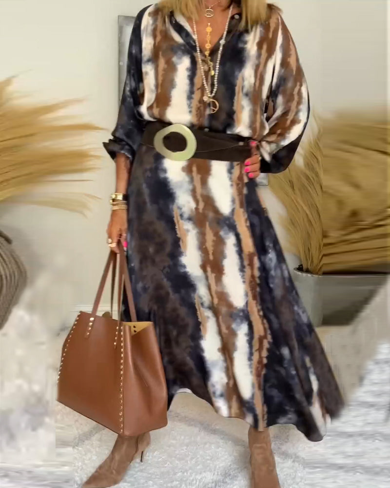 Maleah™ Autumn dress in autumn colours