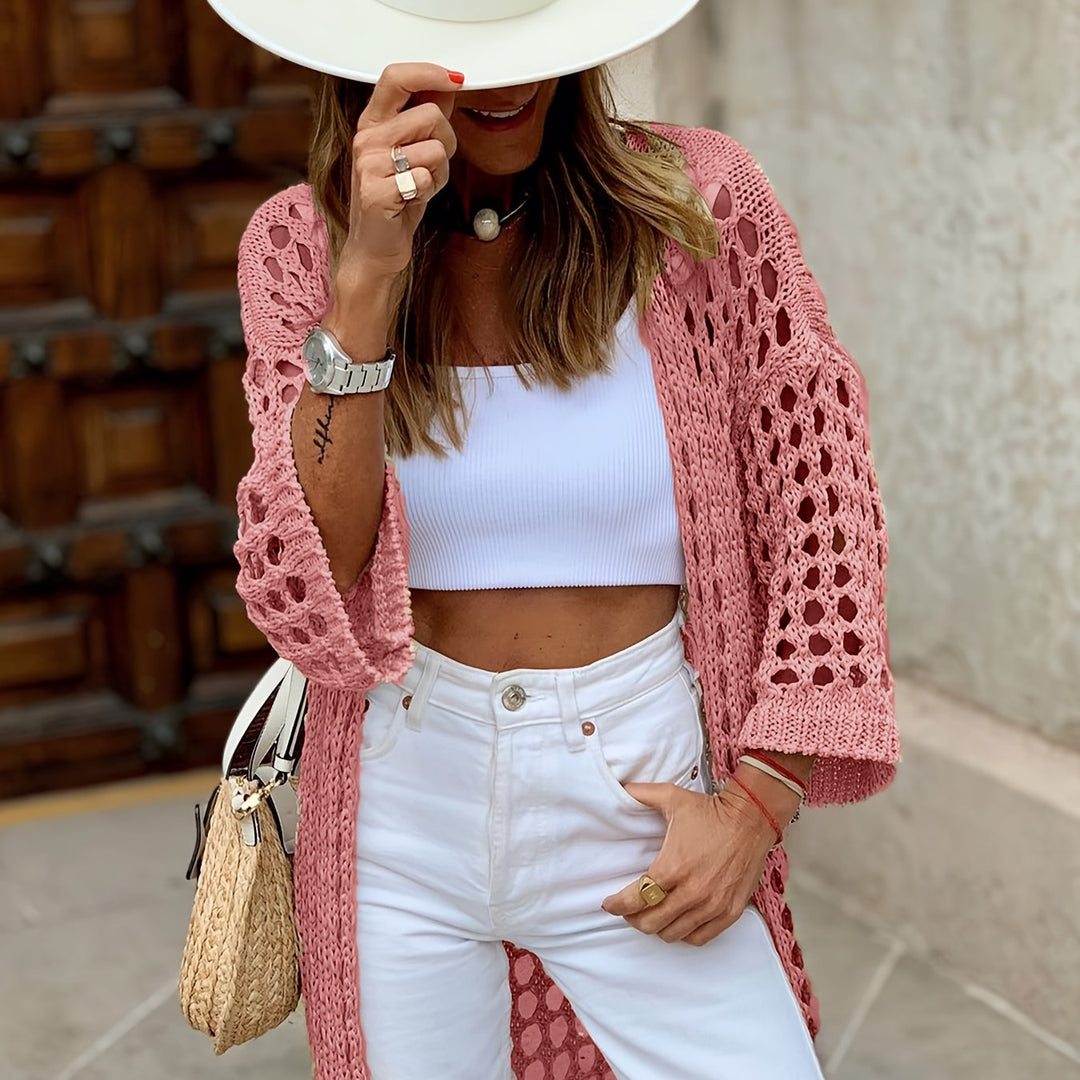 Crocheted summer cardigan