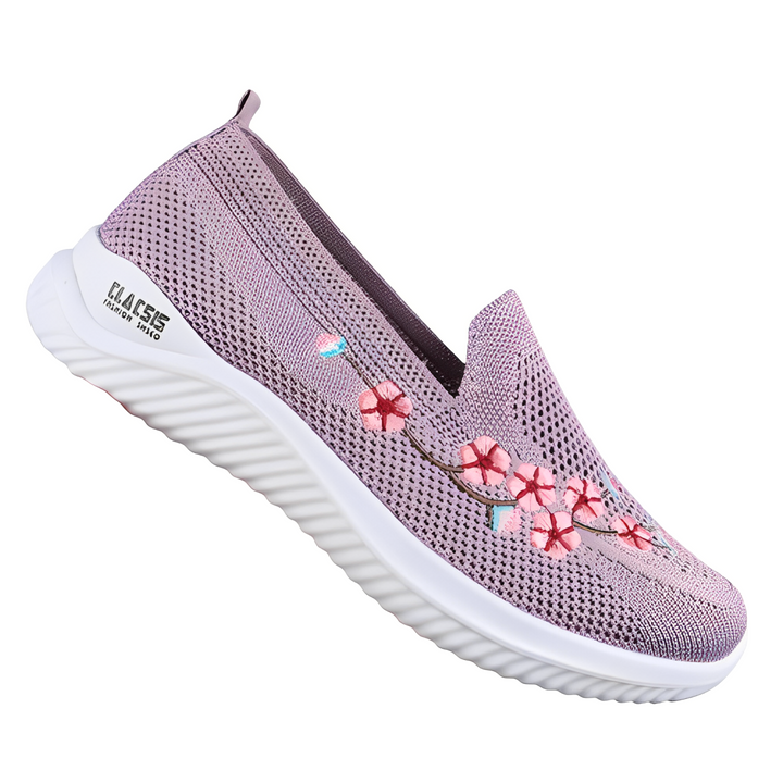 Trainers in floral mesh