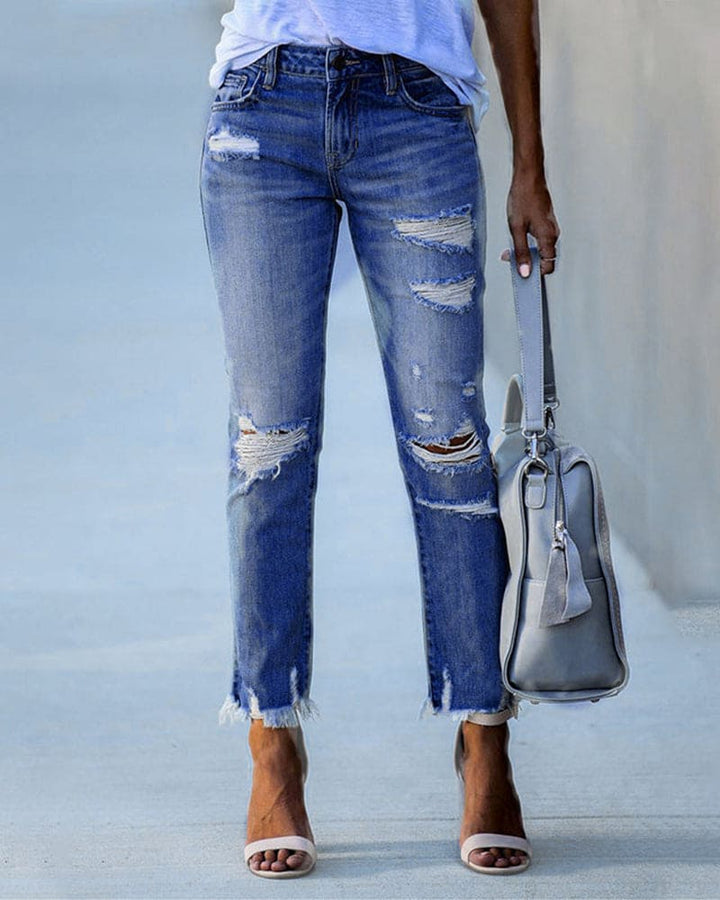 Casual denim trousers