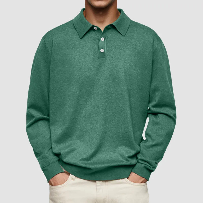 Men's - Polo Shirt - Soft Cotton Blend - Solid Colour - Versatile Casual Style for Every Occasion