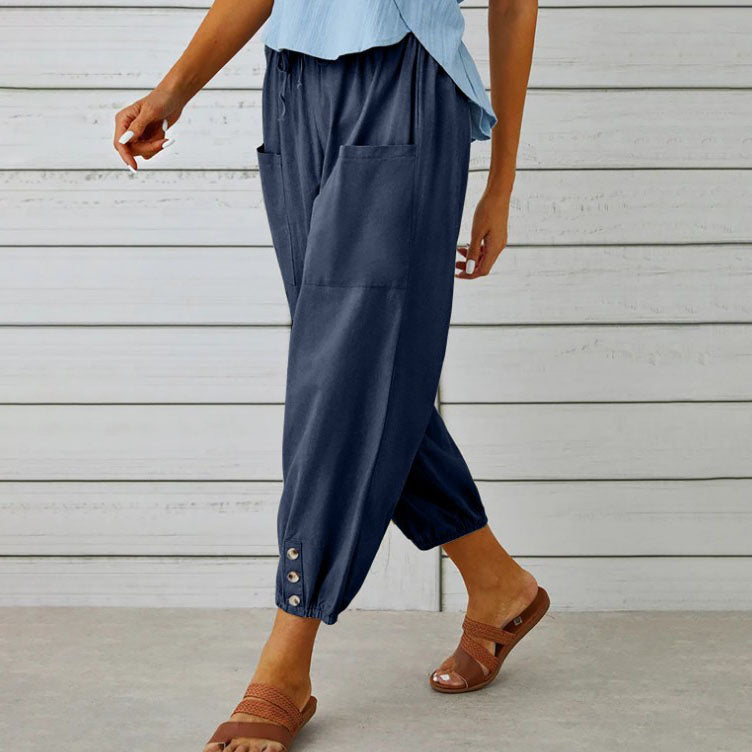 Trousers with wide leg