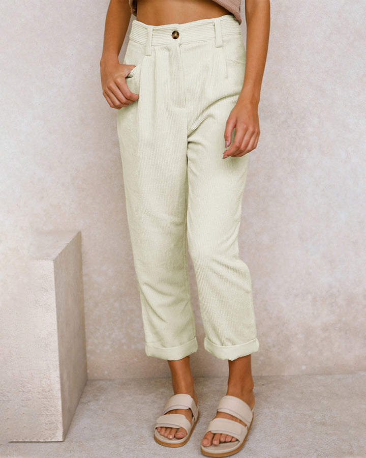 Corduroy trousers for women