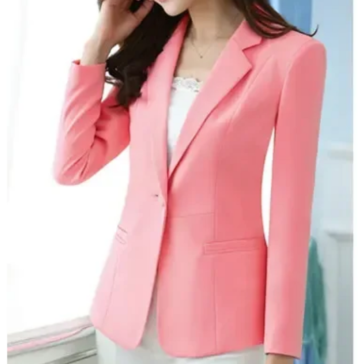 Stylish women's blazer with ankle button fastening - perfect for work