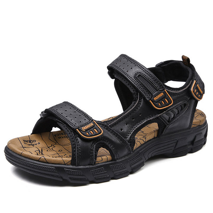 Men's cowhide platform sandals