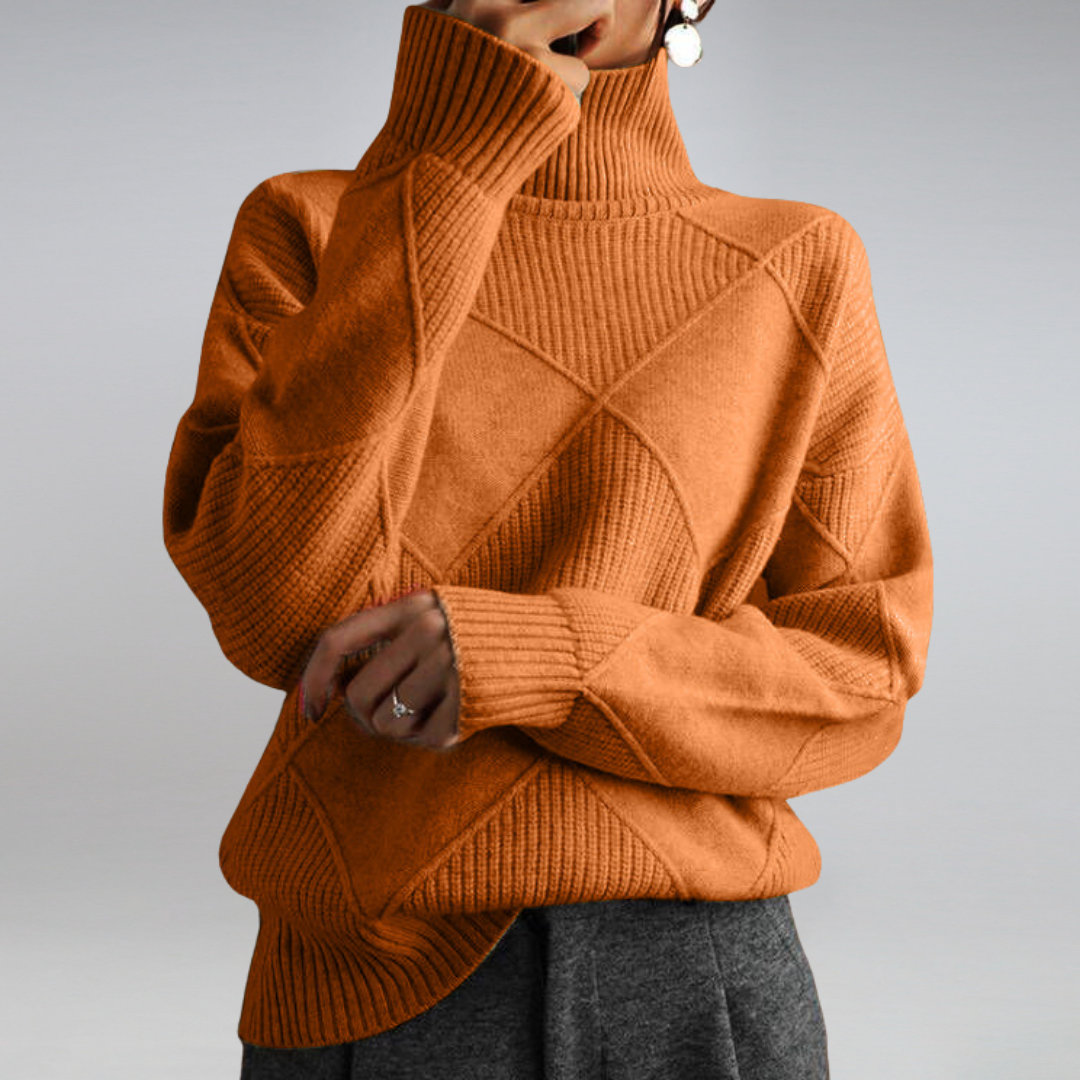 Women's - Turtleneck Sweater - Cashmere - Luxurious Warmth & Timeless Style
