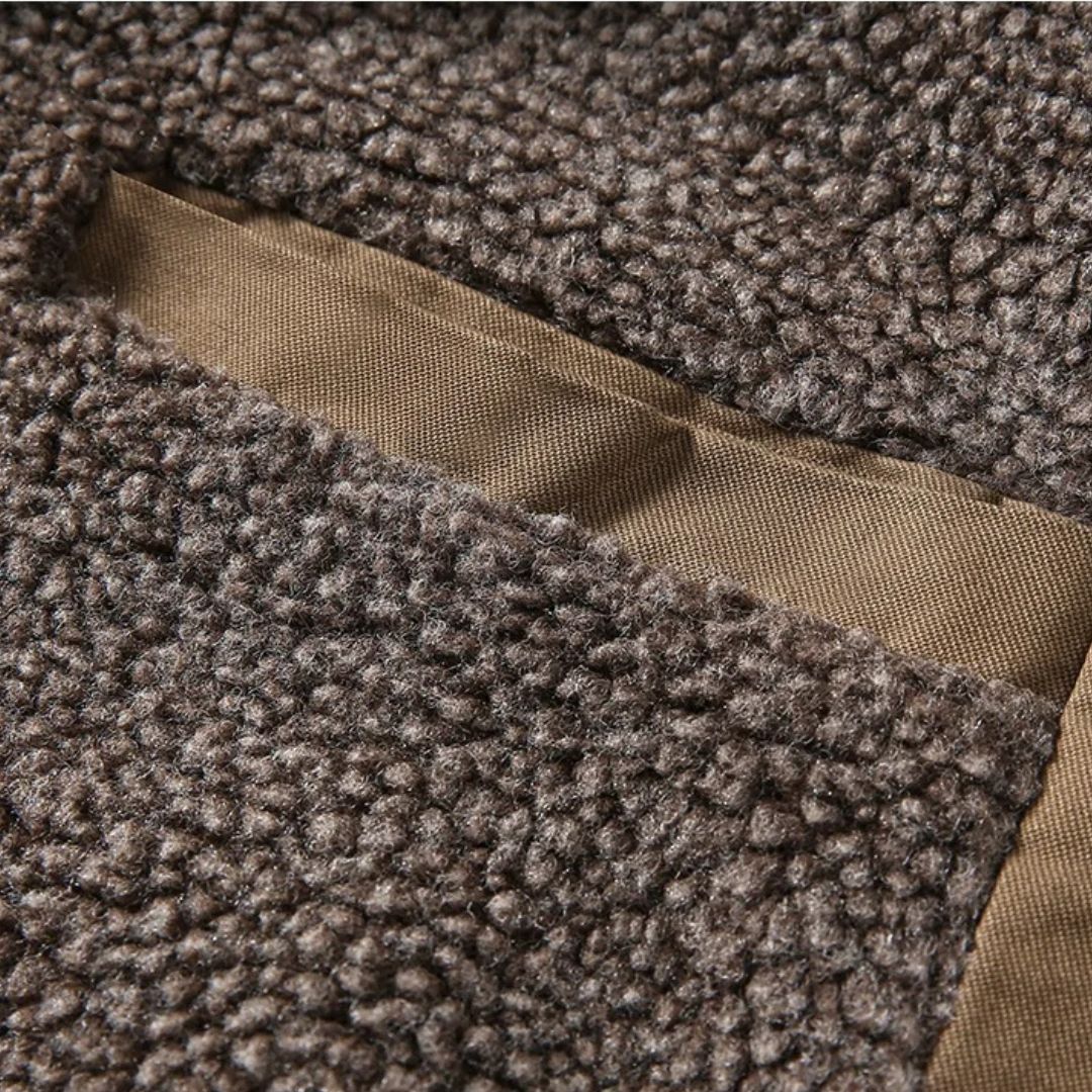 Men's - Jacket - Warm Wool Lined - Stylish Winter Outerwear for Comfort