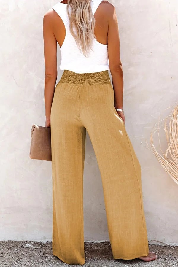 Comfortable linen trousers for women