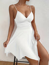 Women's - Elegant Summer Dress - Frill Design, Back Neckline & Elasticated - Perfect for Warm Weather Style
