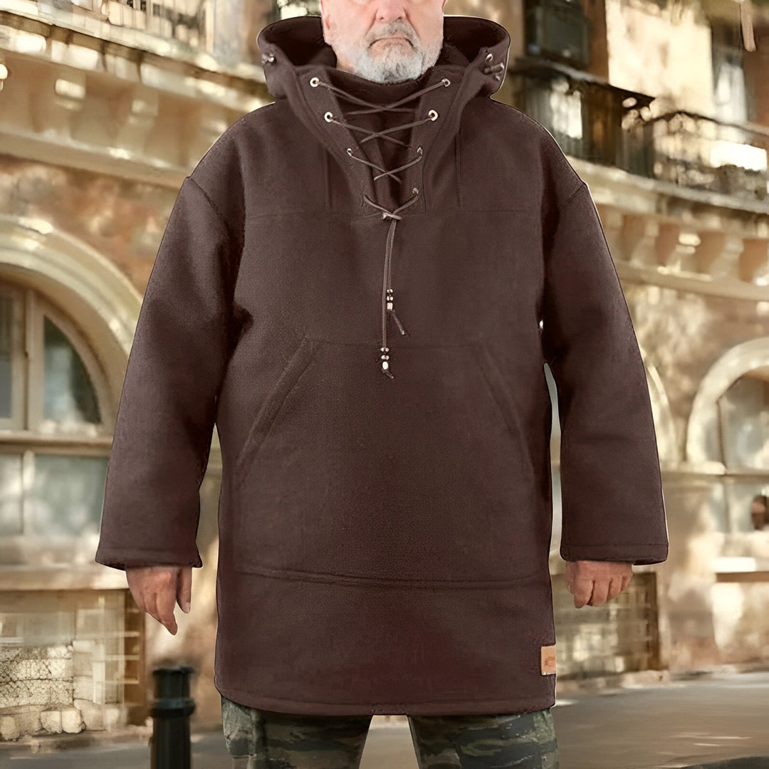 Men - Hoodie Sweatshirt - Cosy Thick Collar - Perfect for Casual Wear and Comfort