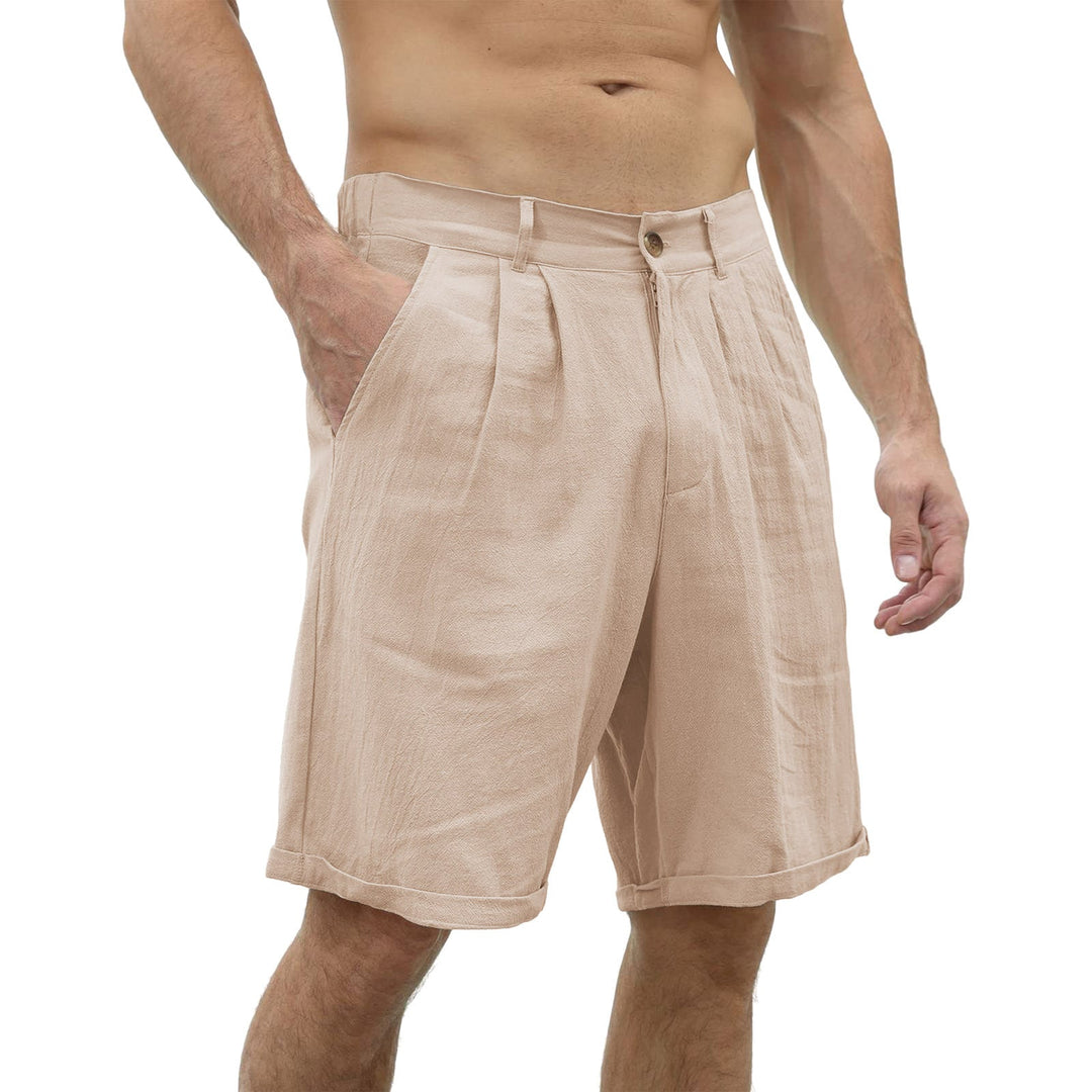 Linen summer shorts for men