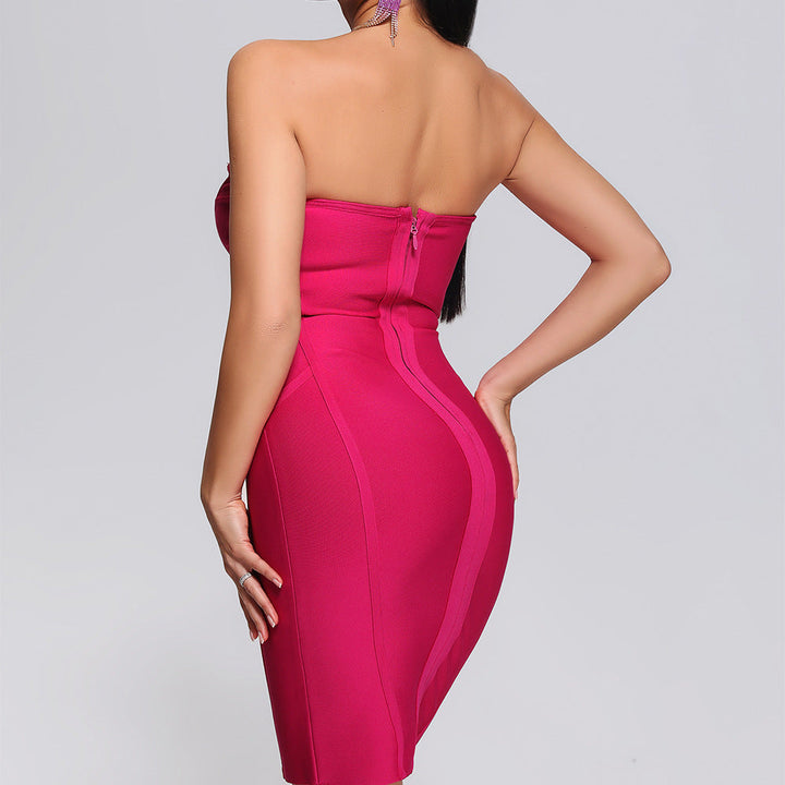 Slim bandage dress for a breathtaking appearance