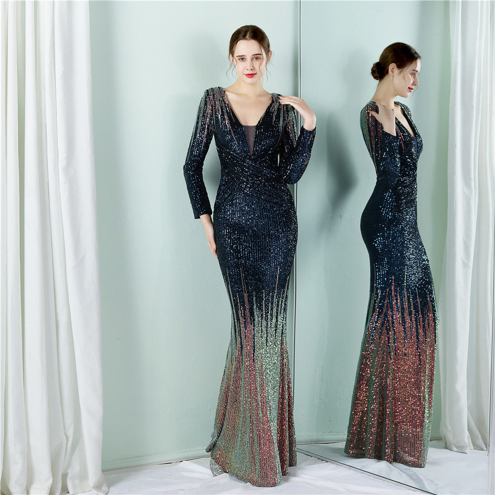 Fashion Long Sequin Dress Toast Clothing