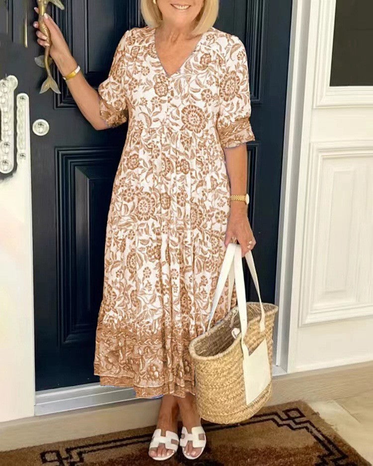 Fleur™ boho maxi dress