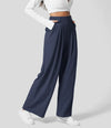 Classic high-waisted trousers for women