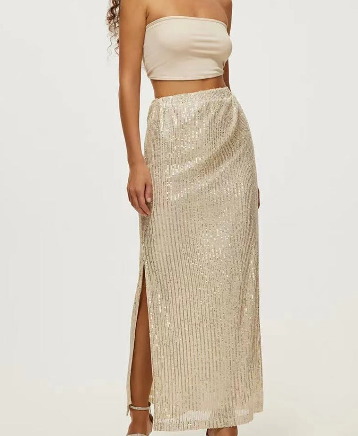 Modern Fashionable sequin skirt Street Trend