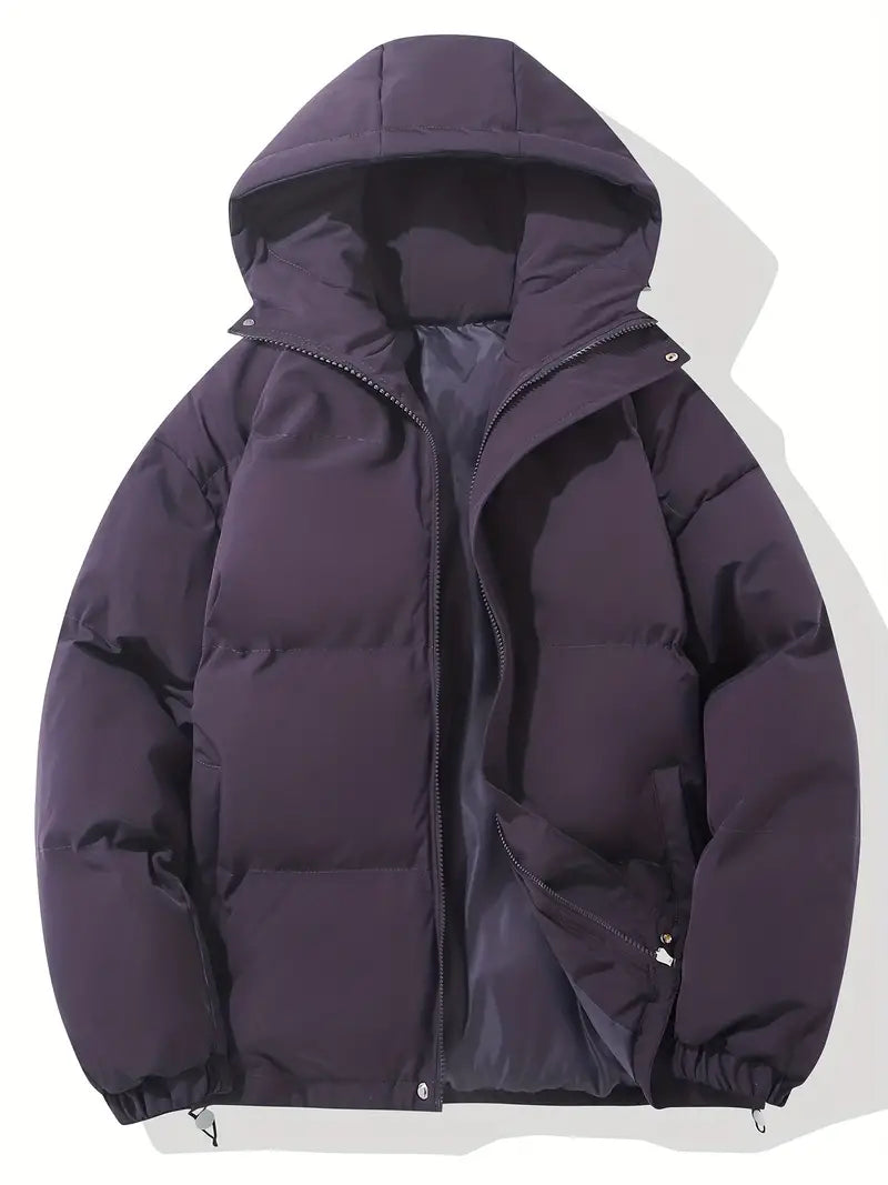 Men's - Winter Puffer Jacket - Warm & Stylish