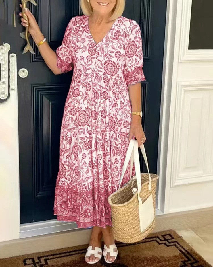 Fleur™ boho maxi dress